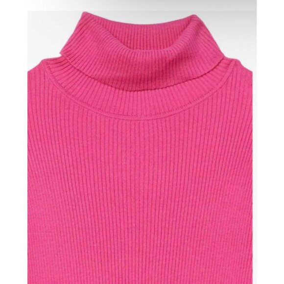 Amazon Essentials Women's Bright Pink Slim Fit Turtleneck Sweater SIZE-XL - Picture 4 of 8